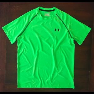 EUC Under Armour Lime Green Velocity Tee - S